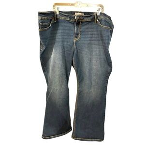 Torrid luxe Alim Boot Stylish Blue Denim Jeans size 22